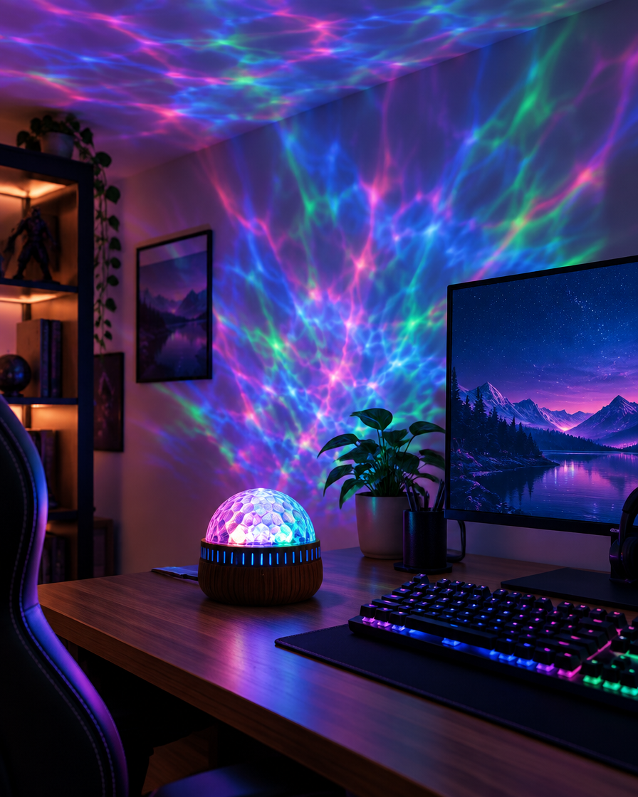Lampka Nocna Fala RGB